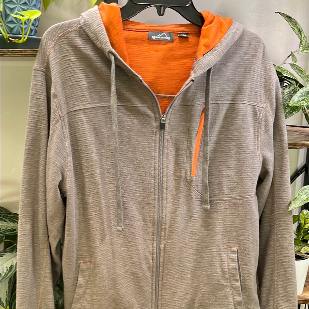 Eddie Bauer Gray and Orange Lightweight Jacket